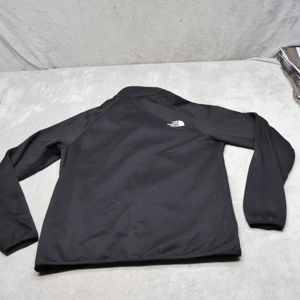 North Face Jacket Mens Medium Black Fleece Canyonlands Full Zip Outdoor Hiking
